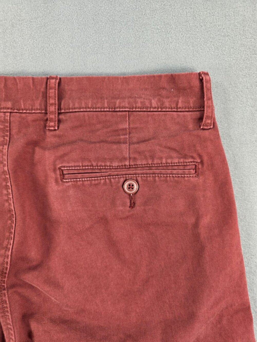 J. Crew 484 Slim Men's 31x32 Brick Red Stretch Chino Pants - Picture 6 of 10
